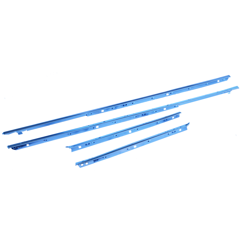 1967 Pontiac GTO/LeMans/Tempest UPPER DOOR & QUARTER BELTLINE MOLDINGS ALUMINUM HARDTOP SET - SET OF 4 (2) UPPER DOOR AND (2) QUARTER BELT LINE MOLDINGS. THESE ARE SHOW QUALITY ALUMINUM AND ANODIZED TO FACTORY FINISH. THESE ARE JUST THE ALUMINUM MOLDINGS - YOU MUST SUPPLY OR ORDER WEATHERSTRIPS SEPARATELY | XP10839G