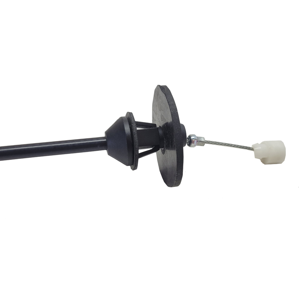 1972 Pontiac Firebird/TransAm THROTTLE CABLE BALL STYLE AT CARB - FITS ALL 350/400/455 HO OR RAM AIR MOTORS. IT HAS A BALL STUD TO ATTACH TO THE CARBURETOR AND MOUNTS TO THE THROTTLE CABLE BRACKET IN A SQUARE CLIP | CB10826F