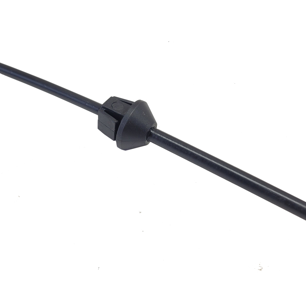 1972 Pontiac Firebird/TransAm THROTTLE CABLE BALL STYLE AT CARB - FITS ALL 350/400/455 HO OR RAM AIR MOTORS. IT HAS A BALL STUD TO ATTACH TO THE CARBURETOR AND MOUNTS TO THE THROTTLE CABLE BRACKET IN A SQUARE CLIP | CB10826F