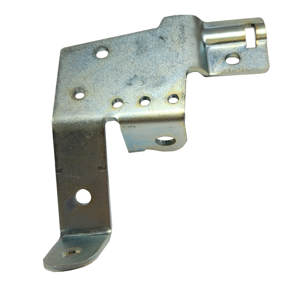 1970 Pontiac GTO/LeMans/Tempest RAM AIR THROTTLE CABLE BRACKET - 4BBL (TH400 OR MANUAL - CORRECT FOR 1971 BUT WILL WORK ON 1968-71 WITH HIGH RISE INTAKE & AIR CLEANER CLEARANCE ISSUES) CORRECT DIE STAMPED ORIGINAL TRANSMISSION THROTTLE CABLE BRACKET) | CB10846G