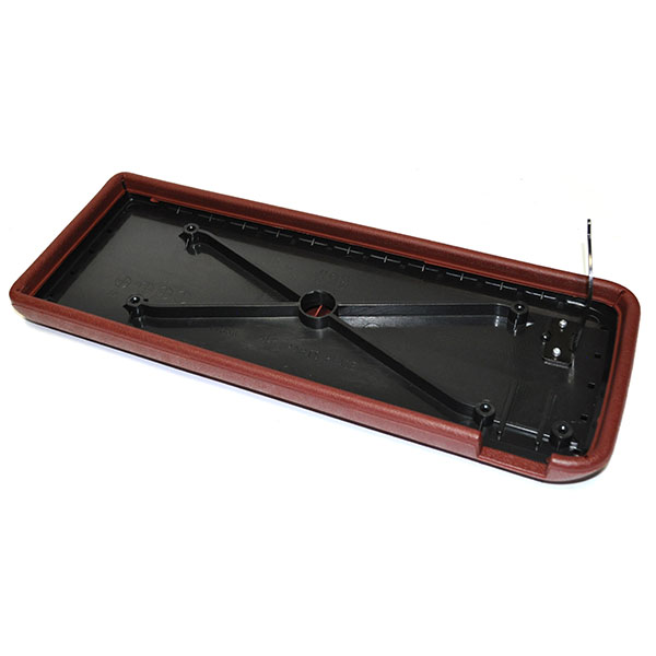 1980 Pontiac Firebird/TransAm VINYL CONSOLE DOOR ASSEMBLY (FIRETHORN RED) - PADDED PLASTIC FRAME WITH RETURN SPRING ARM - GM # 479562 - EA | CP10862F