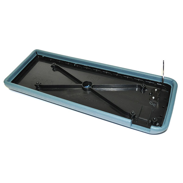 1977 Pontiac Firebird/TransAm VINYL CONSOLE DOOR ASSEMBLY (LIGHT BLUE) - PADDED PLASTIC FRAME WITH RETURN SPRING ARM - GM # 479558 - EA | CP10863F