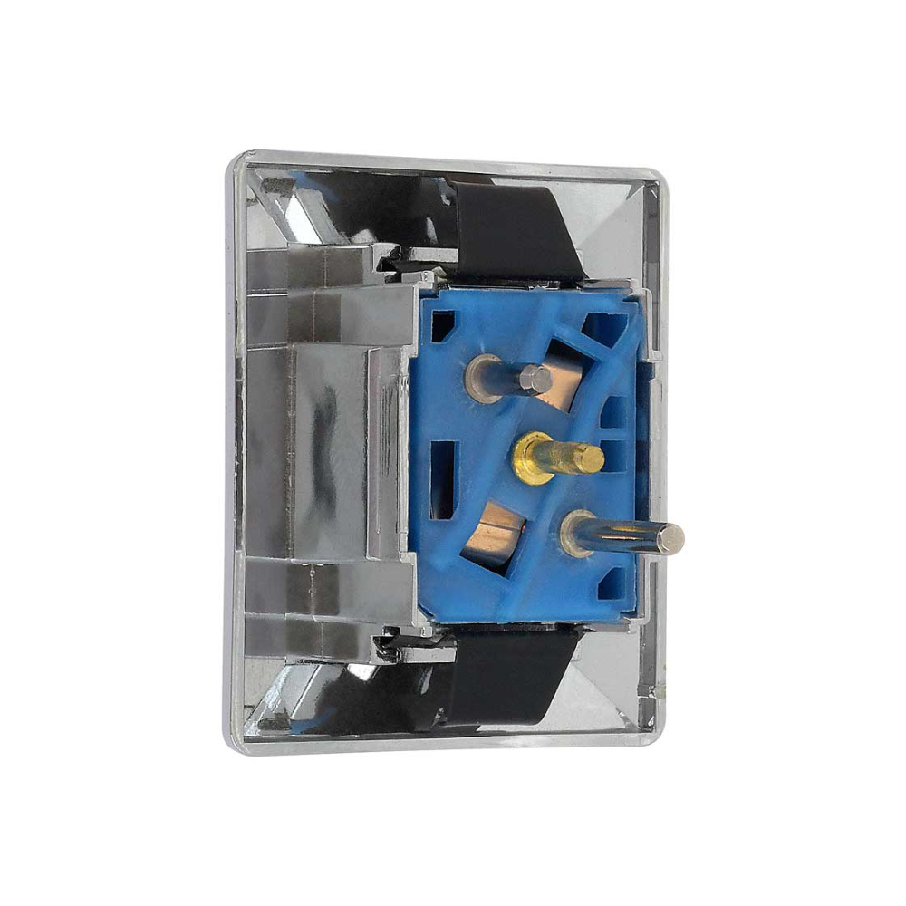 1982 Chevrolet Chevelle/Malibu POWER DOOR LOCK SWITCH - SINGLE BUTTON - READS LOCK AND HAS THE CORRECT SQUARE CORNERS AND PROFILE.  REPLACES GM # 20734310. IT IS MADE OF PLASTIC AND IS CHROME PLATED | EL10876Z