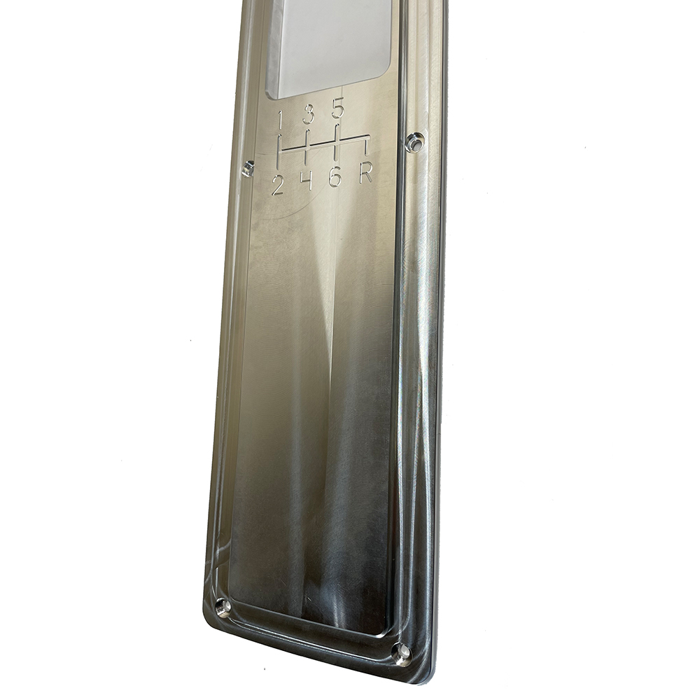 1968 Chevrolet Chevelle/Malibu BILLET ALUMINUM CONSOLE TOP PLATE COVER (6-SPEED MANUAL REVERSE DOWN) CNC FINISH | CP10956Z