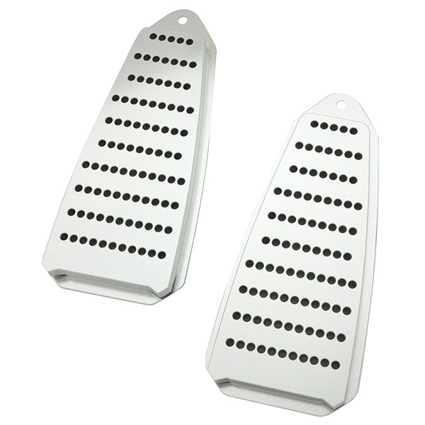 1969 Pontiac Firebird/TransAm DOOR JAMB VENTS (BILLET ALUMINUM) BRUSHED CLEAR ANODIZED - PR | BP10951F