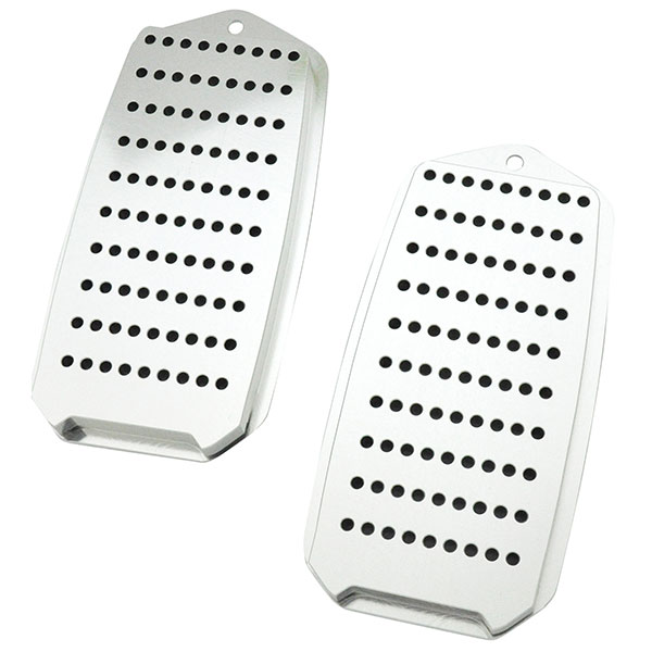 1980 Pontiac Firebird/TransAm DOOR JAMB VENTS (BILLET ALUMINUM) BRUSHED CLEAR ANODIZED - PR | BP10462Z