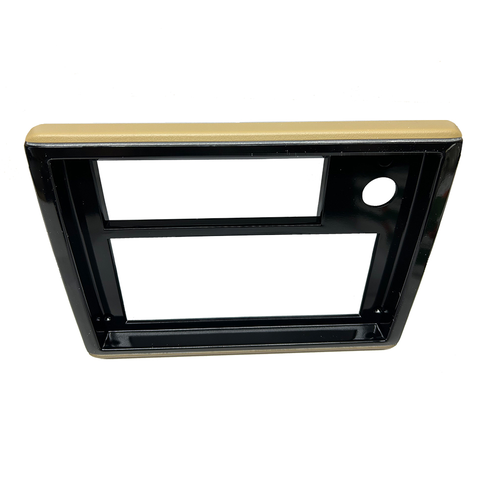 1988 Chevrolet Monte Carlo RADIO FACE PLATE (DARK SADDLE WITH SILVER TRIM) - EA | IN1106C