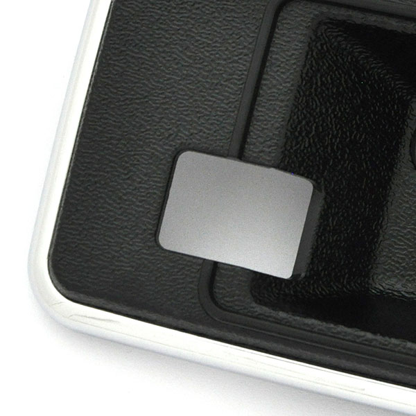 1979 Pontiac Firebird/TransAm DELUXE DOOR HANDLE ESCUTCHEON (THIN CHROME EDGE) BLACK - PR | IN12340F