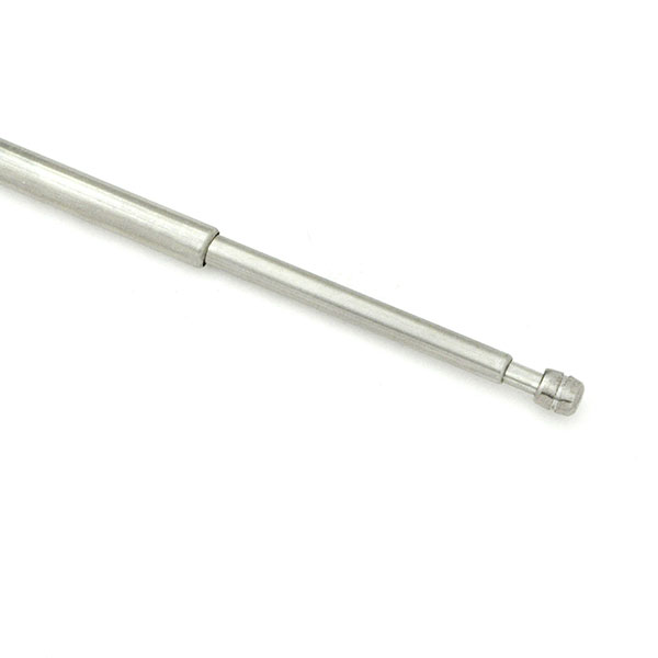 1967 Pontiac GTO/LeMans/Tempest ANTENNA ADJUSTABLE MAST WITH OVAL TIP AND OVAL BODY WITH A ROUND SHAFT STYLE BASE (STAINLESS) | RD1259G