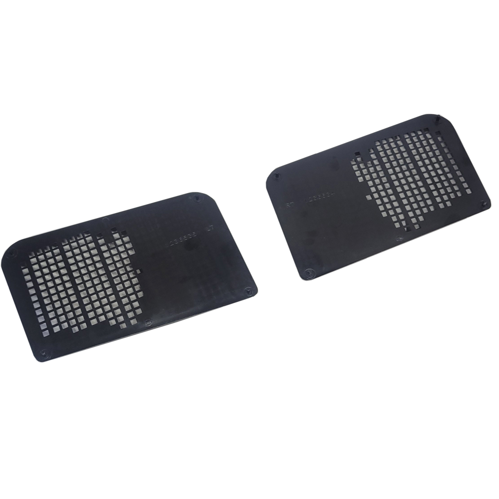 1971 Buick Skylark/GS/Regal/GN GS HOOD GRILLES (BLACK PLASTIC WITH SILVER TRIM) - PR | BP12401S