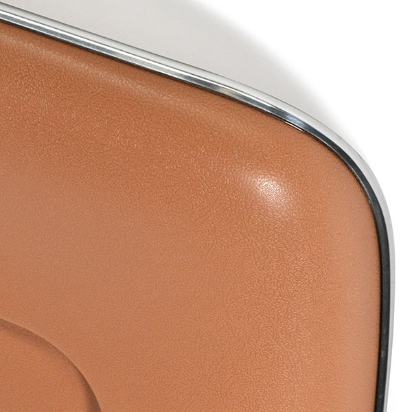 1972 Chevrolet El Camino PLASTIC BUCKET SEAT BACKS WITH CENTER BUTTON RELEASE HOLE - INJECTION MOLDED WITH MOLDED CHROME (TAN) - PR | IN4394Z