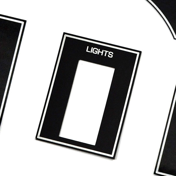 1986 Buick Skylark/GS/Regal/GN GRAND NATIONAL BLACK DASH APPLIQUE 5 PIECE KIT (INCLUDES LH PANEL WITH TWILIGHT SENTINAL AND RH PANEL WITH REAR DEFOG AND MIRROR) | IN12511S