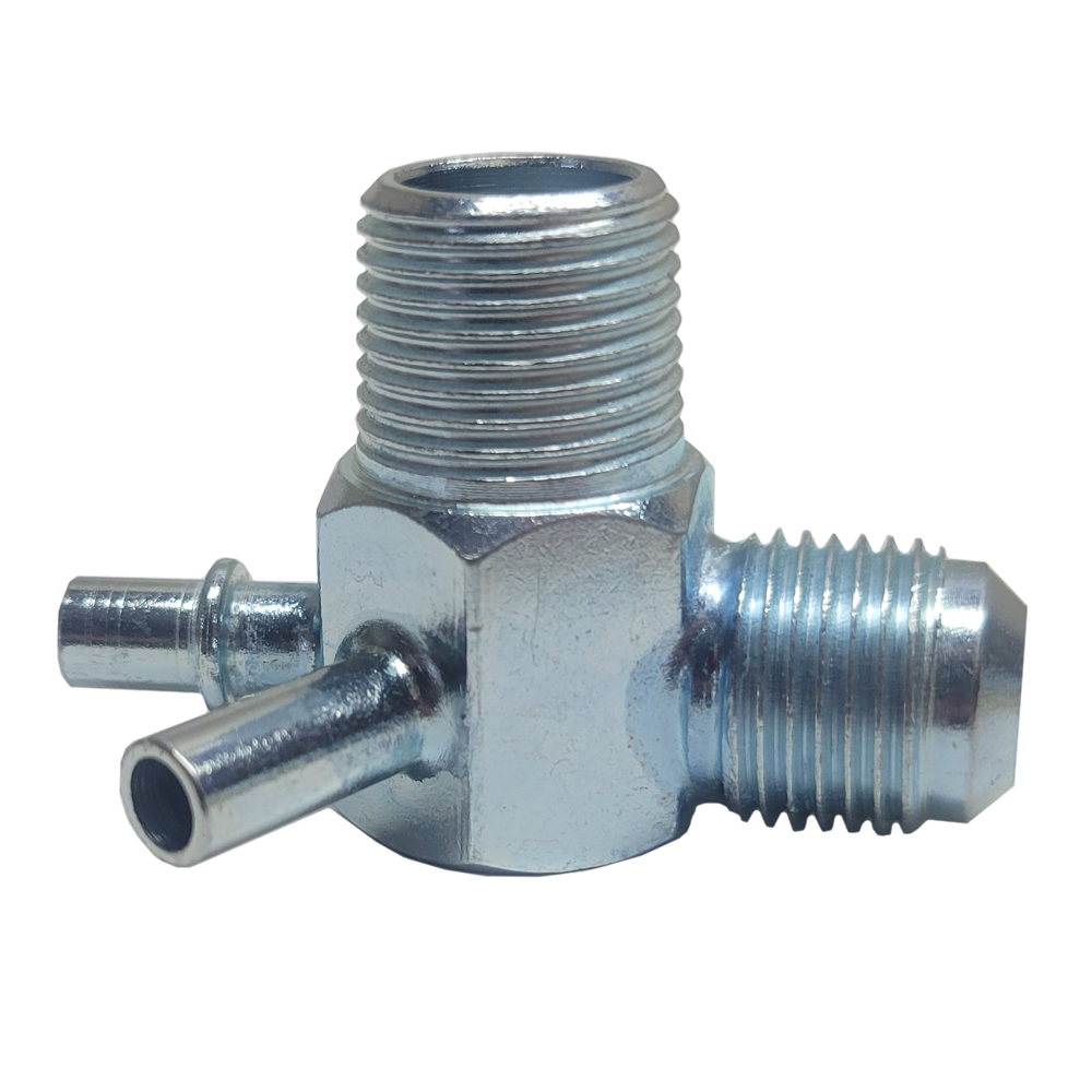1964 Chevrolet Chevelle/Malibu POWER BRAKE FITTING WITH 1 SCREW ON PORT & 2 VACUUM PORTS (3 FITTINGS TOTAL) | CB0646C
