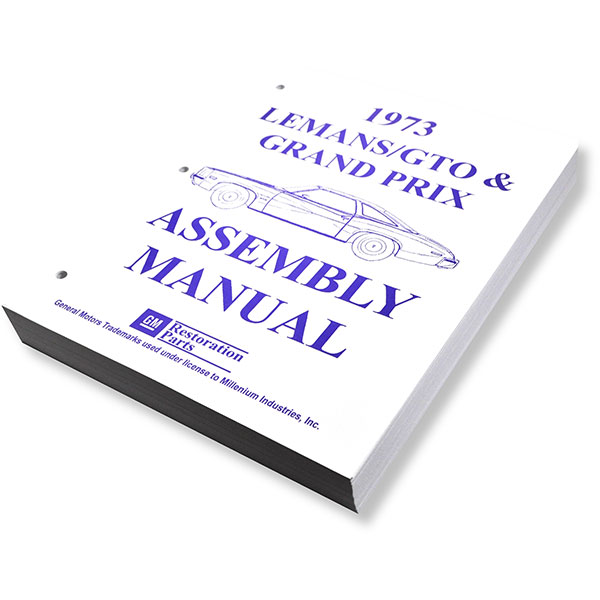 1973 Pontiac GTO/LeMans/Tempest FACTORY ASSEMBLY MANUAL | BK12733G