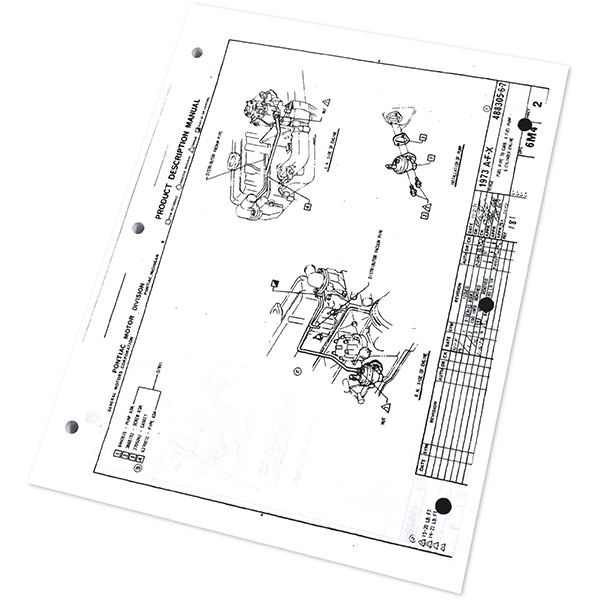 1973 Pontiac GTO/LeMans/Tempest FACTORY ASSEMBLY MANUAL | BK12733G