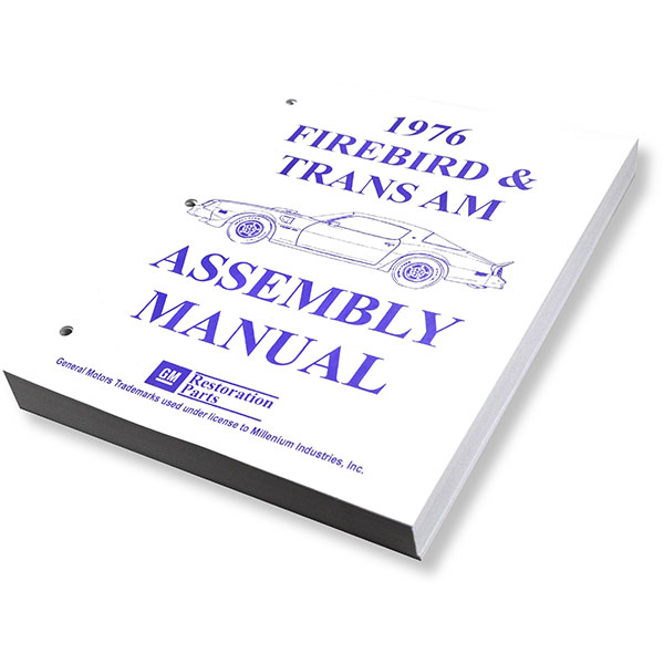 1976 Pontiac Firebird/TransAm ASSEMBLY MANUAL | BK12737F