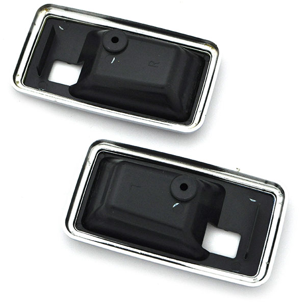 1979 Pontiac Firebird/TransAm DELUXE DOOR HANDLE ESCUTCHEON (THIN CHROME EDGE) DARK BLUE - PR | IN12749F