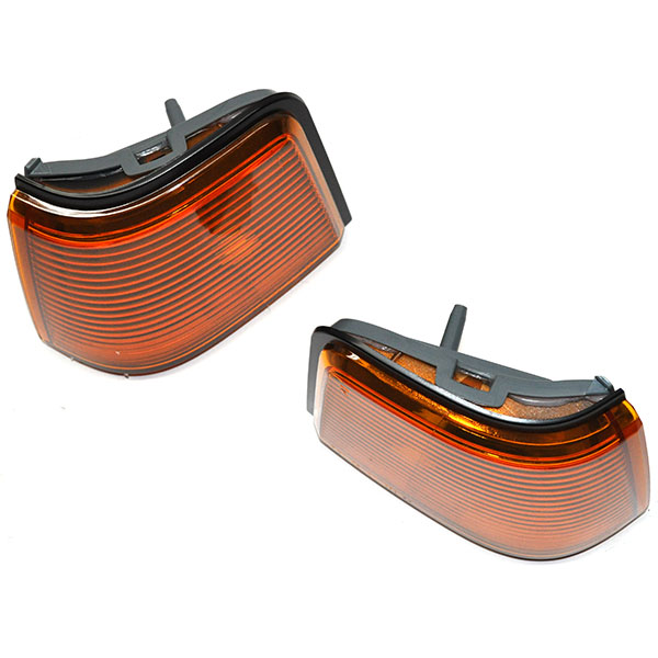 1988 Oldsmobile Cutlass/442/F85 SIDE MARKER LIGHT LENSES (AMBER - MOUNT IN HEADER PANEL) - PAIR | XL12785T