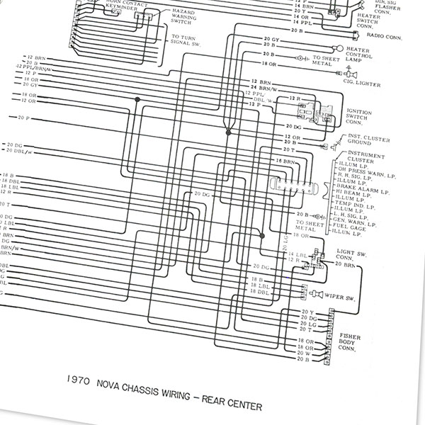 1970 Chevrolet Nova/Chevy II WIRING DIAGRAM MANUAL | MP0109
