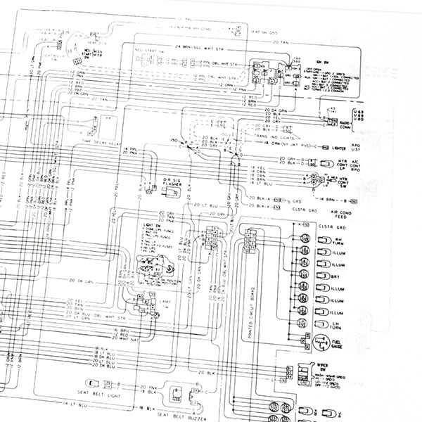 1972 Chevrolet Nova/Chevy II WIRING DIAGRAM MANUAL | MP0172