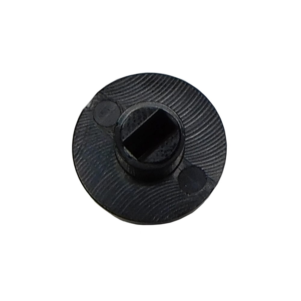 1968 Chevrolet El Camino SEAT BELT RETRACTOR BUTTON FINISH KNOB - THIS BUTTON IS COMMONLY MISSING. COMES BLACK IN COLOR. | IN5375Z