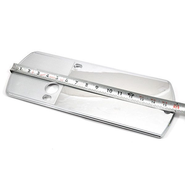 1968 Buick Skylark/GS/Regal/GN CHROME ARM REST BACKING PLATE (PAIR) - MOUNT BEHIND THE ARM REST BASE. IN 1968 THEY EXTENDED SEVERAL INCHES IN FRONT OF THE BASE AND HAVE GROOVED ALUMINUM INSERTS. APPROXIMATELY 16