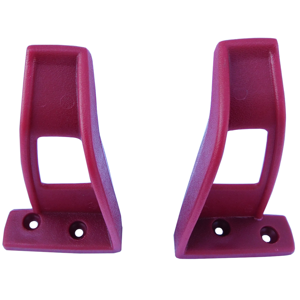 1981 Chevrolet Impala/Caprice/Bel Air SEAT BELT GUIDES (RED) -  PAIR | IN12854Z