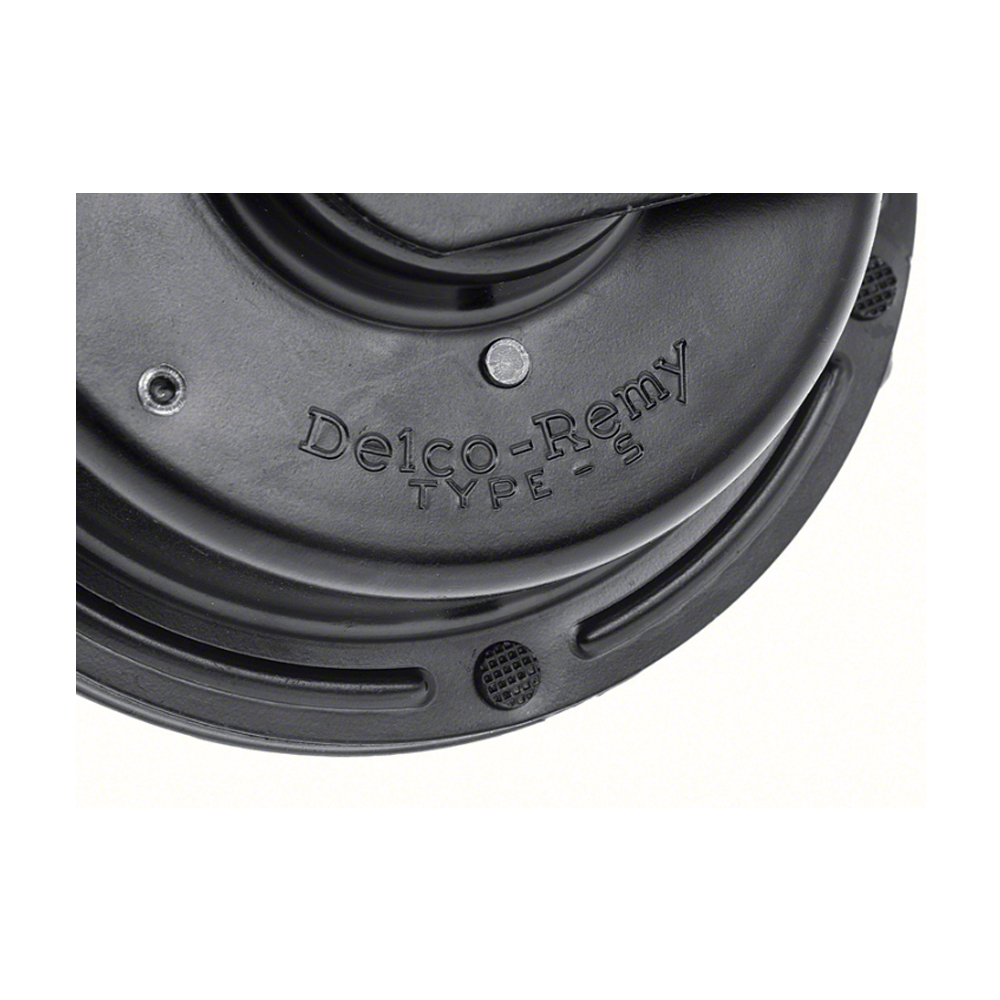 1961 Chevrolet Impala/Caprice/Bel Air HIGH NOTE & LOW NOTE FACTORY STYLE HORN SET WITH WELDED ON BRACKETS (STAMPED DELCO REMY - MADE IN USA) | EL12882P