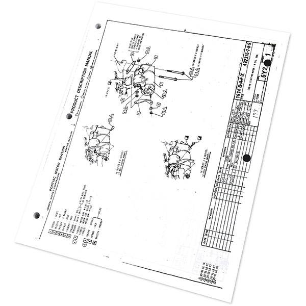 1974 Pontiac GTO/LeMans/Tempest FACTORY ASSEMBLY MANUAL | BK21714G