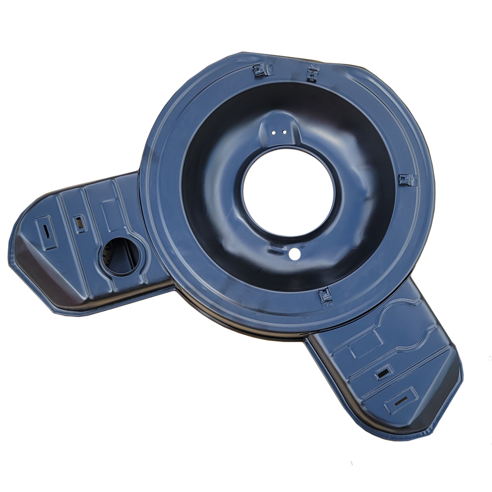 1971 Pontiac GTO/LeMans/Tempest LOWER CARB AIR CLEANER RAM AIR PAN WITH BLACK LID. (71-72 GTO/70-76 FORMULA FIREBIRD) WITHOUT HEAT DIAPHRAMS | CW1778Z