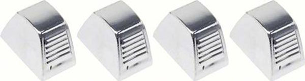 1964 Chevrolet Chevelle/Malibu HEATER CONTROL KNOB (SLIDE TYPE KNOBS) - CHROME PLATED PLASTIC SHAPED WITH RIBS - SET OF 4 | IN52916Z