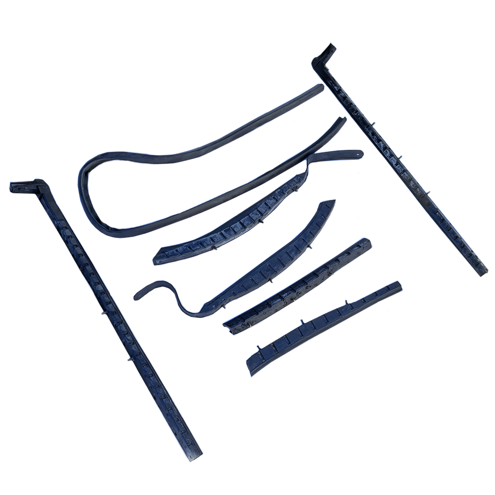 1959 Buick Full Size & Riviera CONVERTIBLE TOP WEATHERSTRIP KIT (METRO #RR1809) 7 PIECE KIT (C BODY) | WS4680Z
