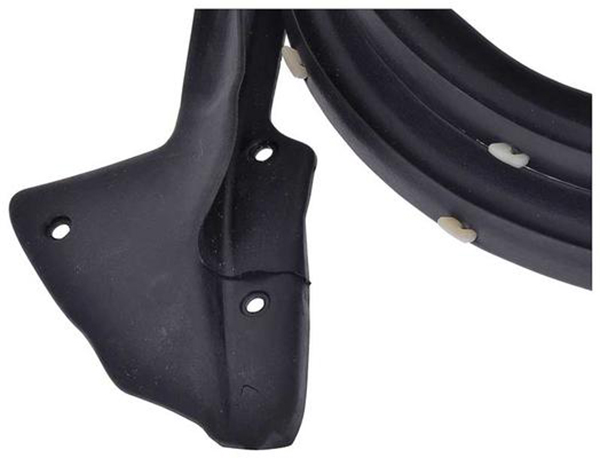 1968 Mopar Dodge/Chrysler/Plymouth DOOR FRAME WEATHERSTRIP, 2 DOOR COUPE, HARDTOP, PAIR (A-BODY) | WS52943J