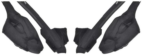 1976 Mopar Dodge/Chrysler/Plymouth DOOR FRAME WEATHERSTRIP, 2 DOOR; HARDTOP; PAIR (A-BODY) | WS52945J