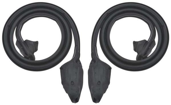 1976 Mopar Dodge/Chrysler/Plymouth DOOR FRAME WEATHERSTRIP, 2 DOOR; HARDTOP; PAIR (A-BODY) | WS52945J
