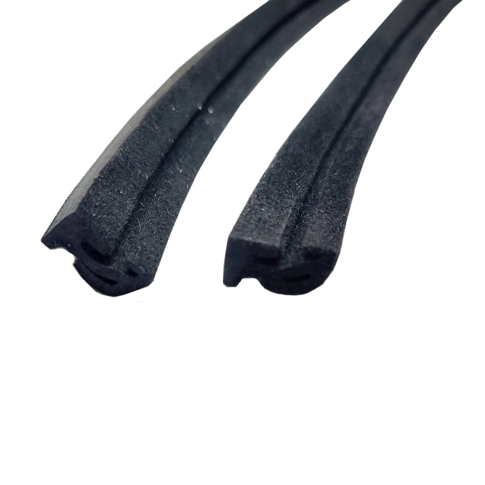 1965 Mopar Dodge/Chrysler/Plymouth QUARTER WINDOW WEATHERSTRIP SEALS - FLOCKED - PAIR(B BODY) | WS52987J