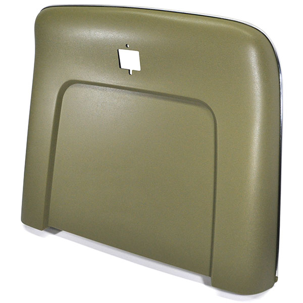 1970 Chevrolet Monte Carlo PLASTIC BUCKET SEAT BACKS WITH CENTER BUTTON RELEASE HOLE - INJECTION MOLDED WITH MOLDED CHROME (IVY GOLD) - PR | IN80830Z