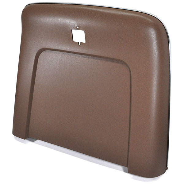 1969 Chevrolet Chevelle/Malibu PLASTIC BUCKET SEAT BACKS WITH CENTER BUTTON RELEASE HOLE - INJECTION MOLDED WITH MOLDED CHROME (DARK SADDLE) - PR | IN80831Z