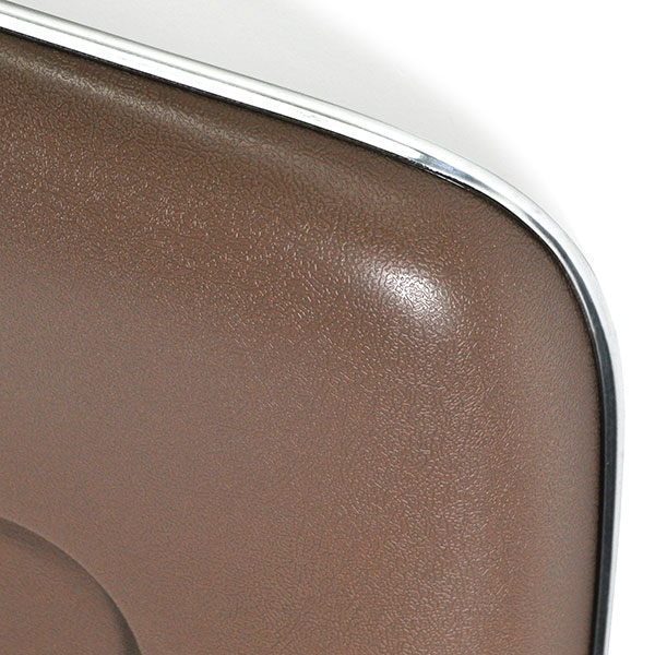 1970 Chevrolet El Camino PLASTIC BUCKET SEAT BACKS WITH CENTER BUTTON RELEASE HOLE - INJECTION MOLDED WITH MOLDED CHROME (DARK SADDLE) - PR | IN80831Z
