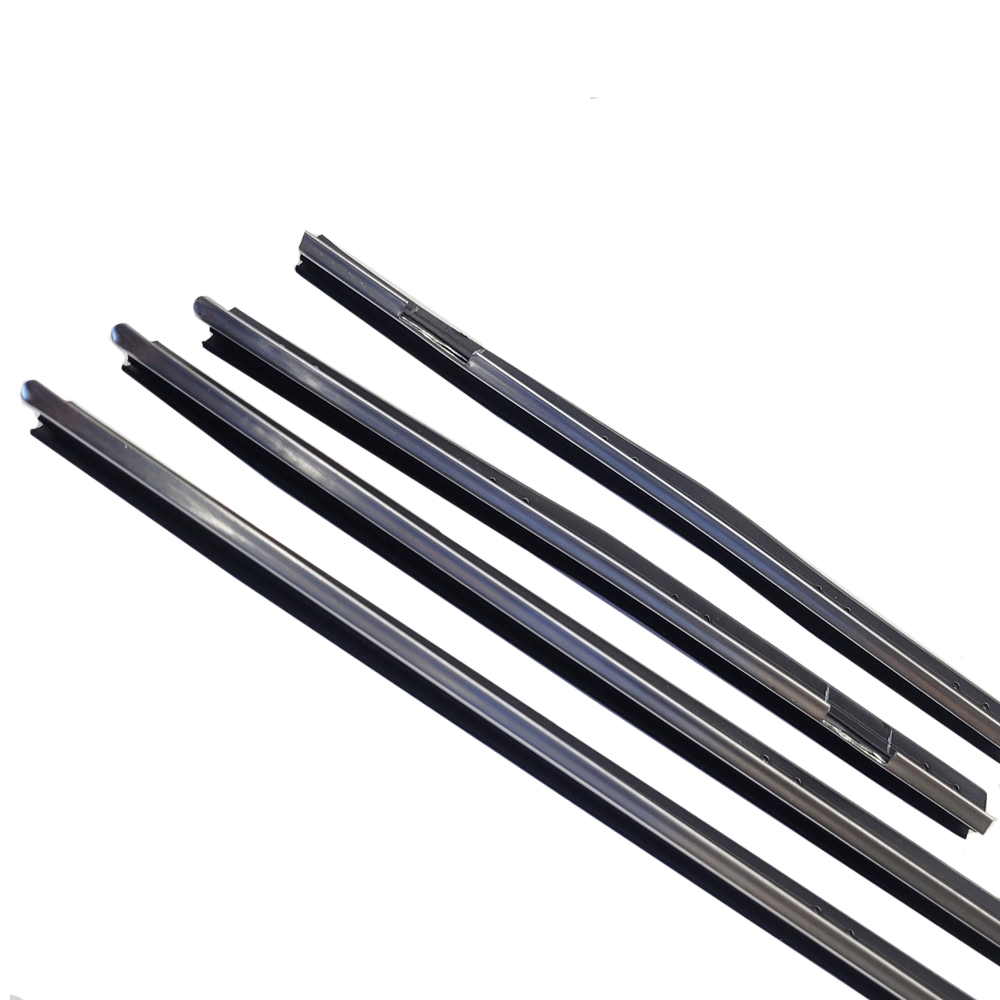 1971 Ford Misc WINDOW CHANNEL INNER & OUTER WEATHERSTRIP FELT SEALS 8 PCS (HARDTOP) (LINCOLN MARK 3 2 DR) LN107 | WS80972B
