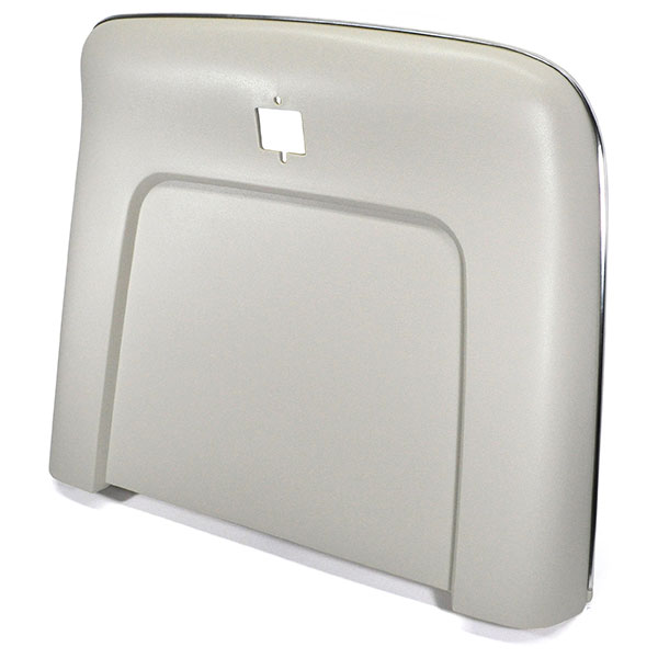1969 Chevrolet Nova/Chevy II PLASTIC BUCKET SEAT BACKS WITH CENTER BUTTON RELEASE HOLE - INJECTION MOLDED WITH MOLDED CHROME (OFF WHITE) - PR | IN5457Z
