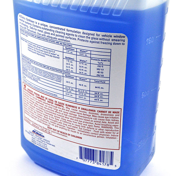 2006 Chevrolet Monte Carlo OPTIKLEEN CONCENTRATED WINDSHIELD WASHER SOLVENT | MC80991Z