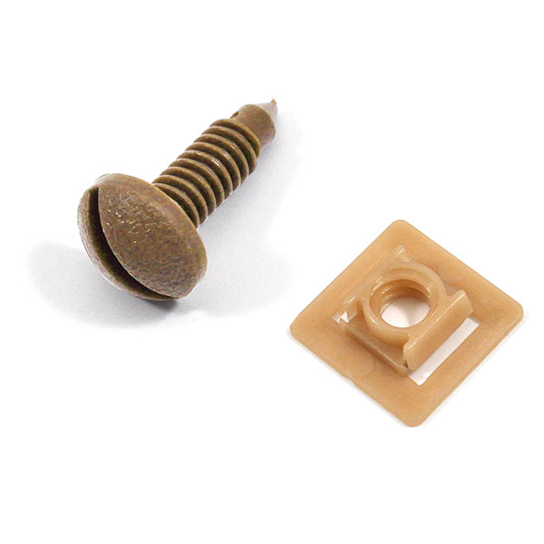 1989 Pontiac Firebird/TransAm REAR HATCH INTERIOR TRIM SCREW AND NUT SET (LIGHT SADDLE) - 12 PCS | TR3148F