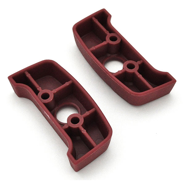 1973 Chevrolet Chevelle/Malibu SEAT BELT SHOULDER GUIDE ESCUTCHEON ON SEAT (RED) - PAIR | IN1234Z