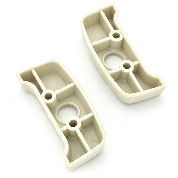 1978 Chevrolet El Camino SEAT BELT SHOULDER GUIDE ESCUTCHEON ON SEAT (WHITE) - PAIR | IN1235Z