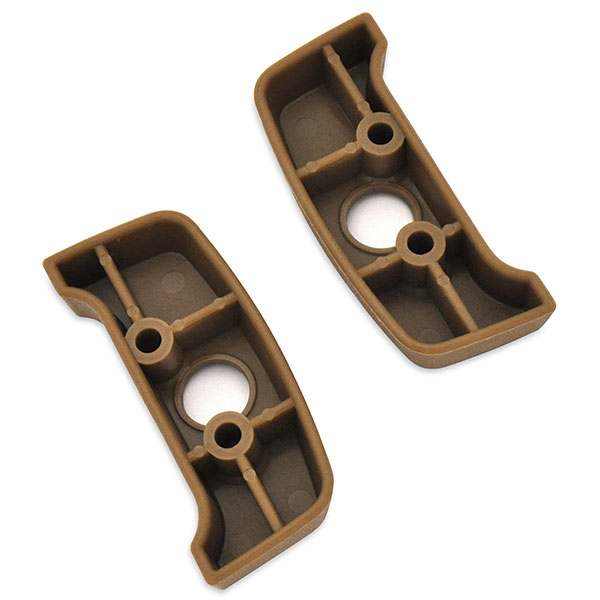1973 Chevrolet Monte Carlo SEAT BELT SHOULDER GUIDE ESCUTCHEON ON SEAT (TAN) - PAIR | IN1236Z
