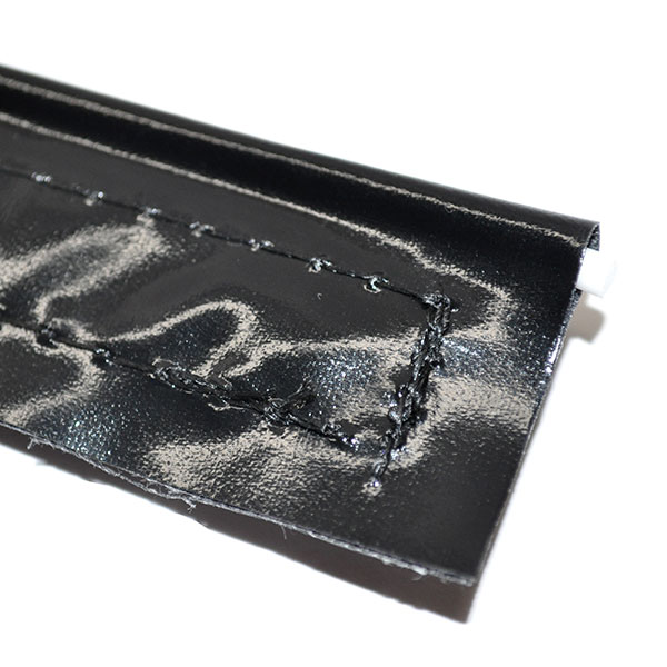 1969 Oldsmobile Cutlass/442/F85 CONV. TOP BOOT VELCRO STRIP AND WELTING THAT SLIDE INTO RAIL ON BACK OF SEAT (BLACK ONLY) 36