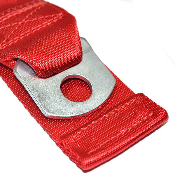 1966 Chevrolet El Camino DELUXE FRONT SEAT BELT RETRACTOR SET W/ CHROME BUCKLE (RED) - PR | IN2434Z