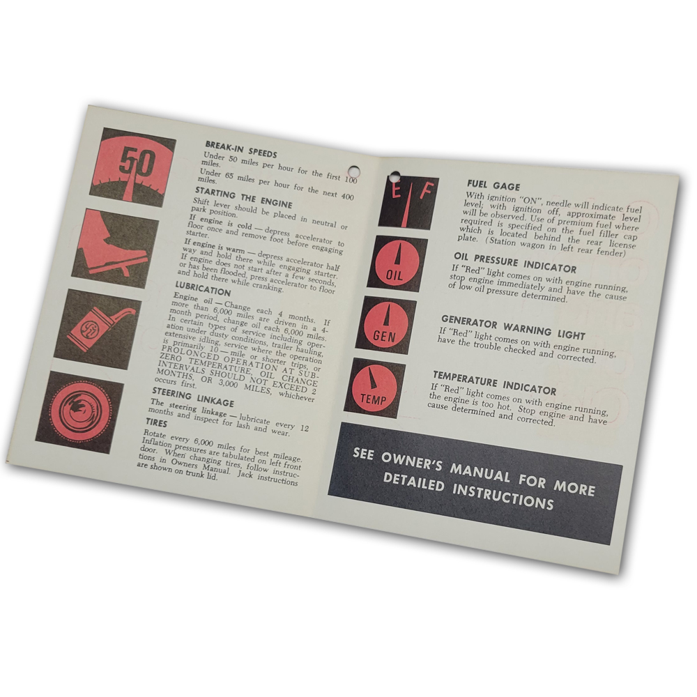 1967 Oldsmobile Cutlass/442/F85 NEW VEHICLE ENGINE BREAK-IN TAG DECAL (D00445) | DC00445Z