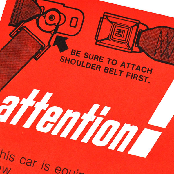 1972 Chevrolet Camaro SEAT BELT SUNVISOR SLEEVE INSTRUCTION 9623961 EA | DC0779